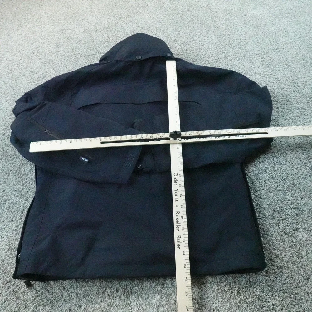 NEW 5.11 Tactical Jacket Mens S Blue Valiant Duty Work Waterproof Coat Shell Top